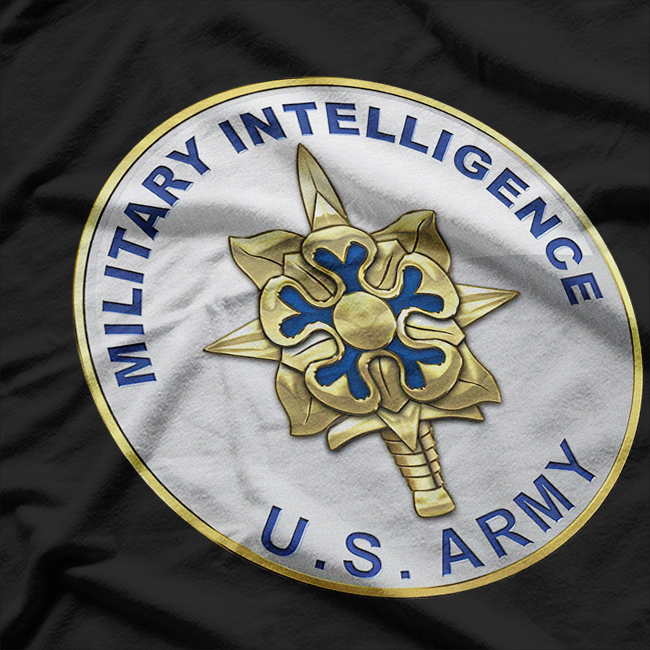 US Army Military Intelligence Branch Veteran Morale T-Shirt
