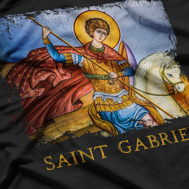 Saint Gabriel the Archangel Messenger of Divine Will, Guardian of Faith T-Shirt