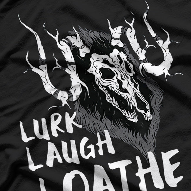 Wendigo Lurk Laugh Loathe Cryptid Legends T-Shirt