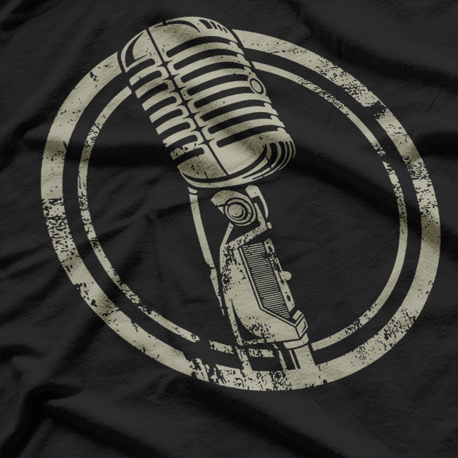 Vintage Microphone - Gift vocalist T-Shirt