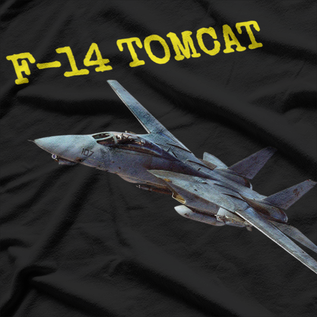 American Naval Aviation F 14 Tomcat In Action Veteran T-Shirt