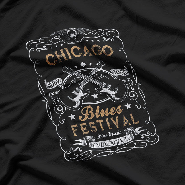 Chicago Blues Festival Blues Guitar T-Shirt