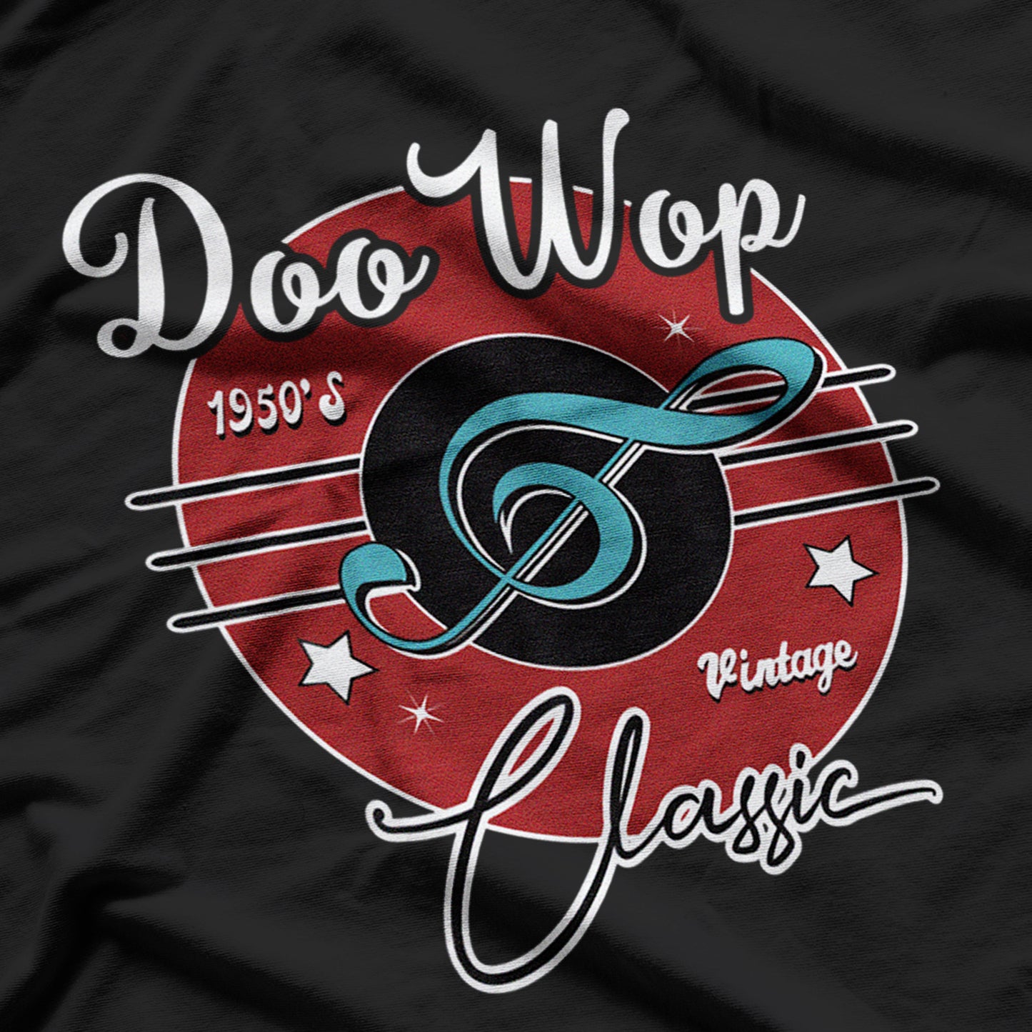 Doo Wop Retro 1950s Sock Hop Rock N Roll Rockabilly T-Shirt