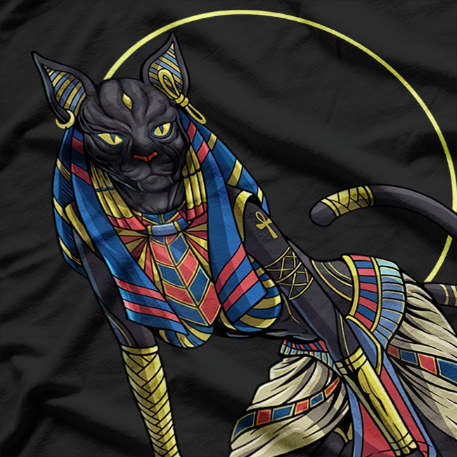 Cat Goddess Divine Power and Feline Grace T-Shirt