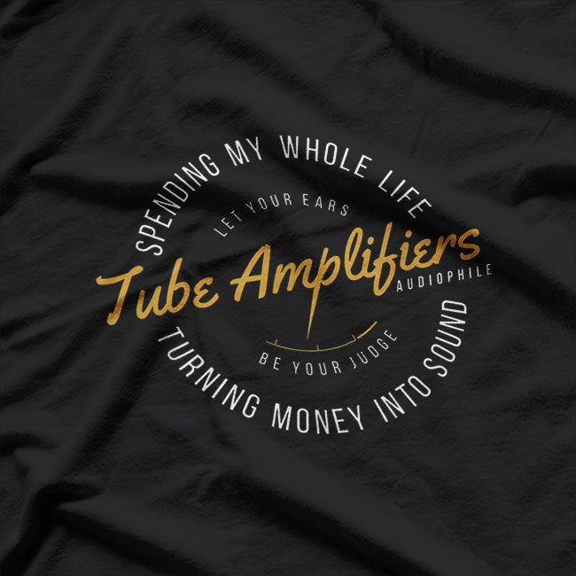 Vintage Retro Analog Audio Vacuum Tube Guitar T-Shirt