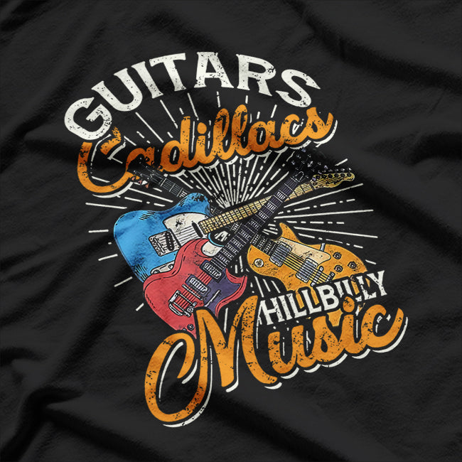 Guitars Music Yoakam, Country Songs and Music T-Shirt
