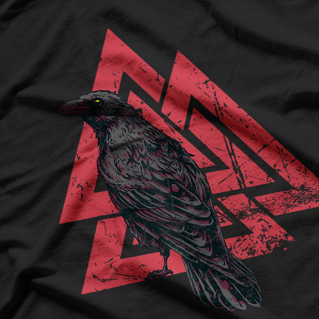 Norse Mythology: The Raven - Symbol of Odin and Viking Wisdom T-Shirt