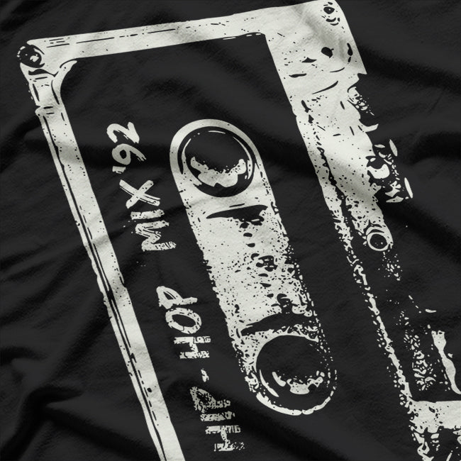 Hip Hop Rap Mixtape Cassette DJ Retro 90s T-Shirt