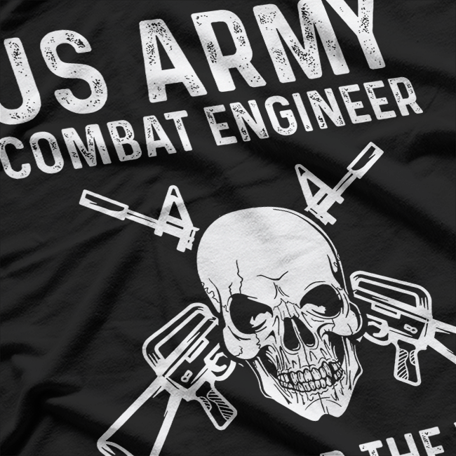 US Army Combat Engineer Clear The Way Respect T-Shirt