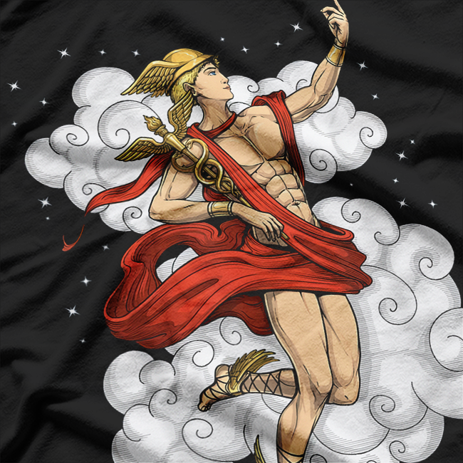 Hermes: Ancient Greek God of Speed, Trade, and Messages T-Shirt