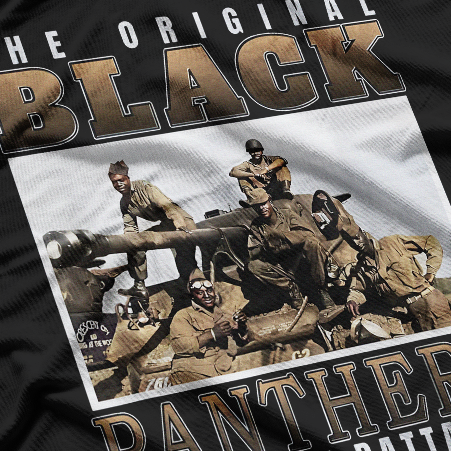 761st Tank Battalion Tribute, Black Panthers WW2 T-Shirt