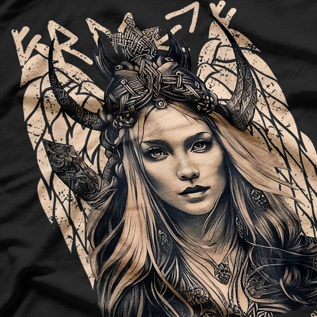 Viking Goddess: Mystical Power and Grace of Norse Mythology T-Shirt