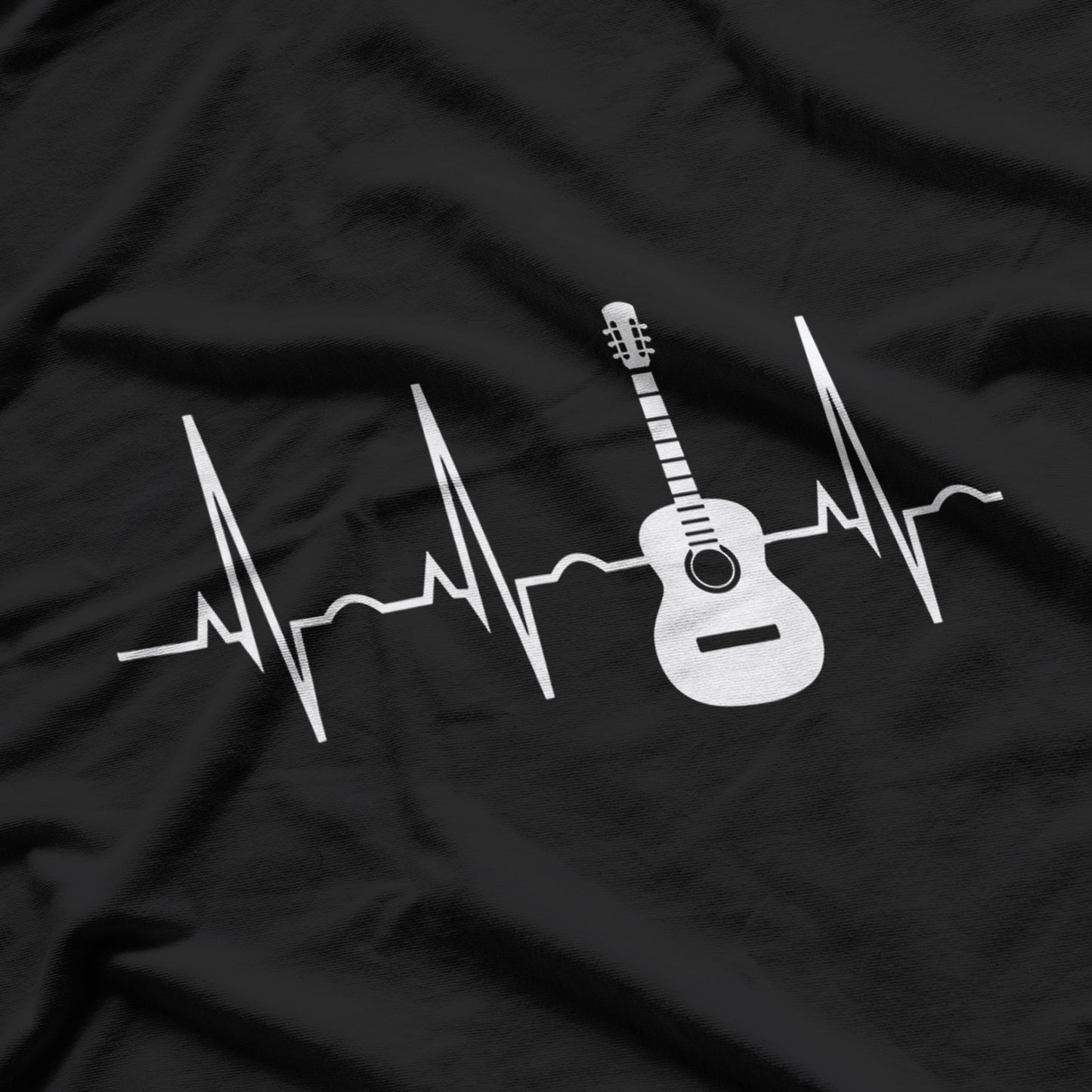 Acoustic Guitar Heartbeat Guitar Lovers T-Shirt