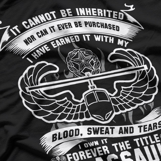 Army Air Assault – Earned Never Given Design T-Shirt
