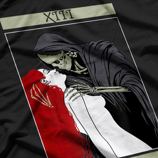 Vintage Death - The Grim Reaper Kiss Tarot Card T-Shirt