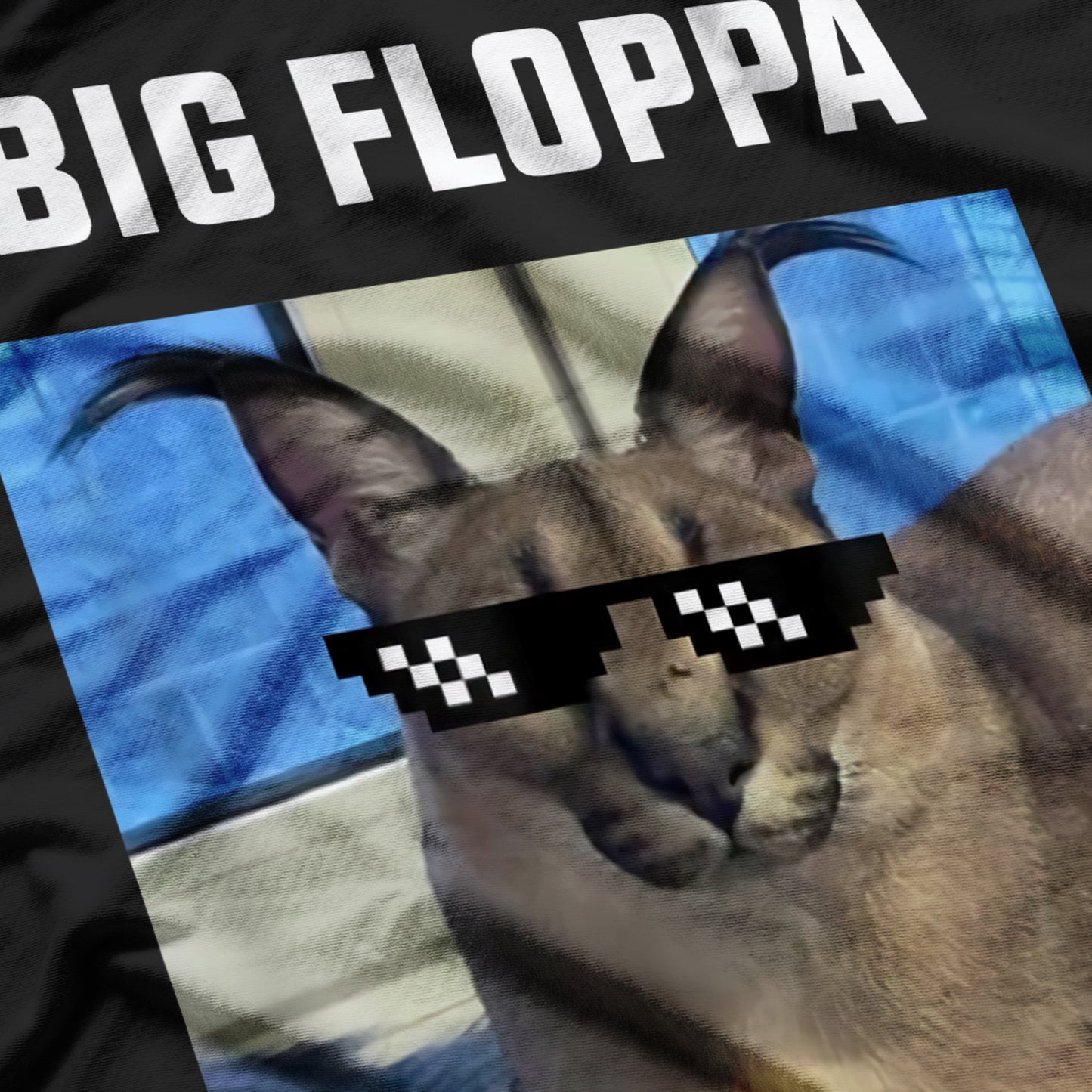 Big Floppa Meme Cute Caracal Cat T-Shirt