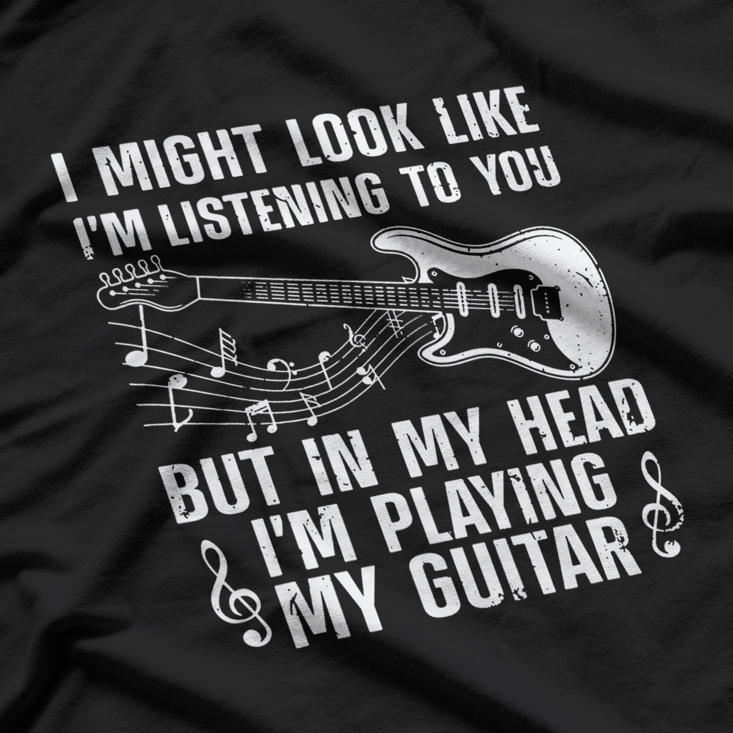 Funny Guitar Design For Men Women Guitarist T-Shirt