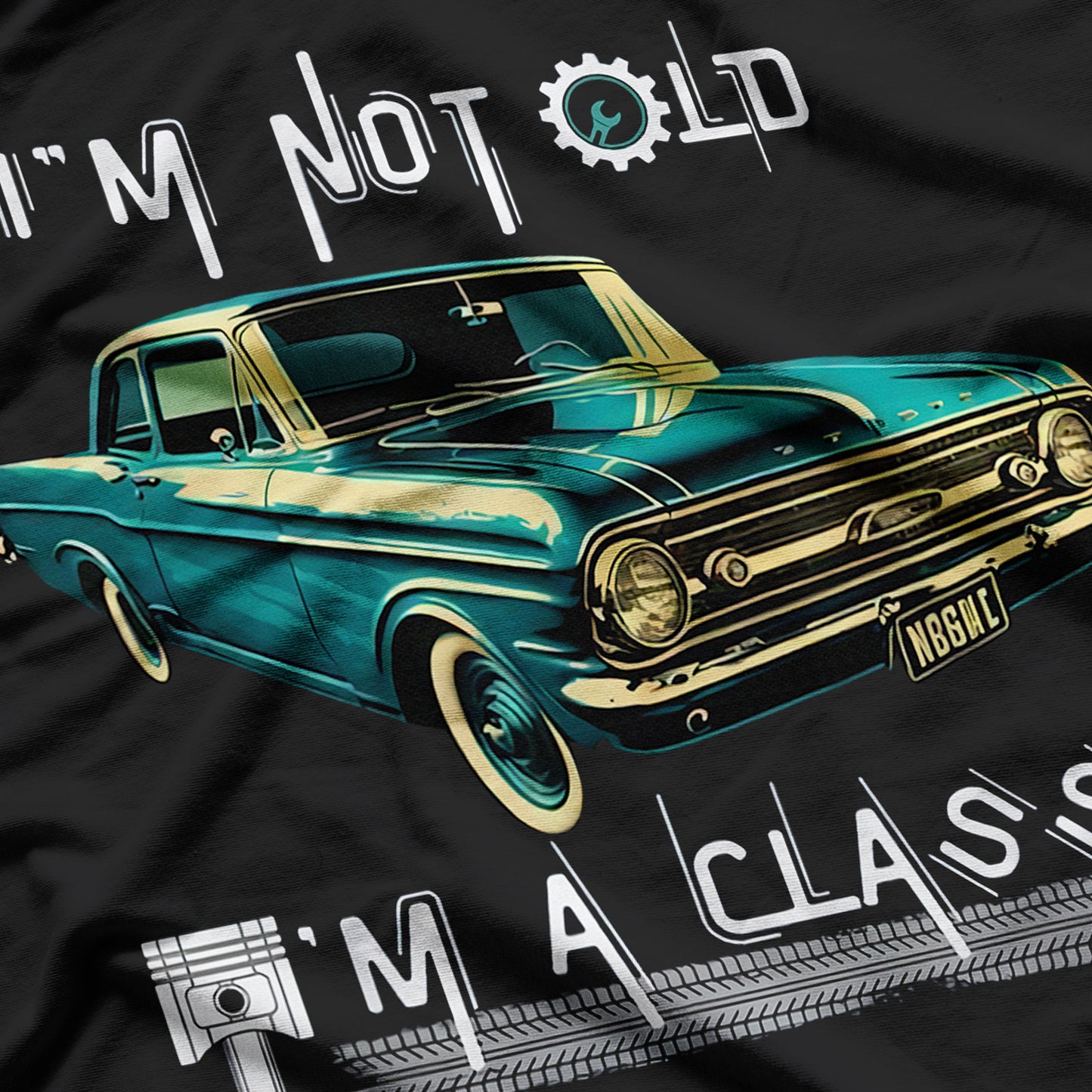 I'm Not Old I'm Classic Retro Truck Distressed T-Shirt