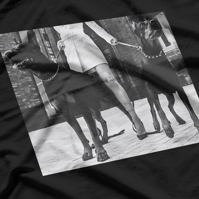 Beware Dobermans on Duty Funny Guard Dog Security Warning T-Shirt