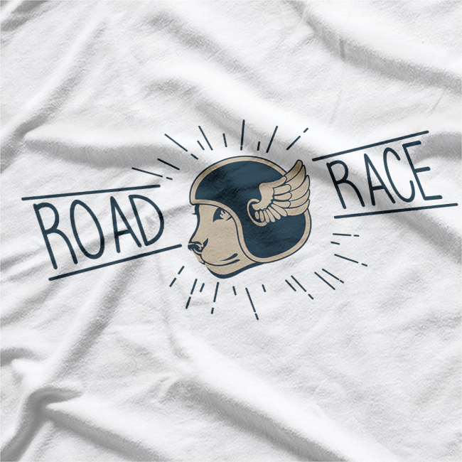 Cat Road Race Speedy Feline Funny Racing Lover T-Shirt