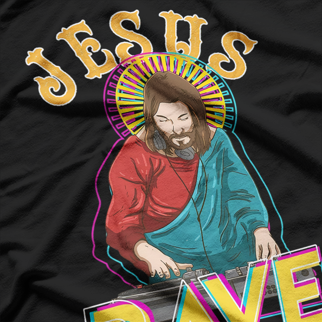 Jesus Funny Music Party – Religious Humor Design T-Shirt