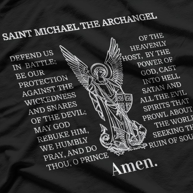 Saint Michael Prayer Protection Archangel T-Shirt