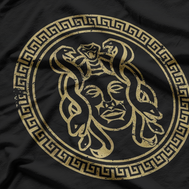 Medusa Head Ancient Statue T-Shirt