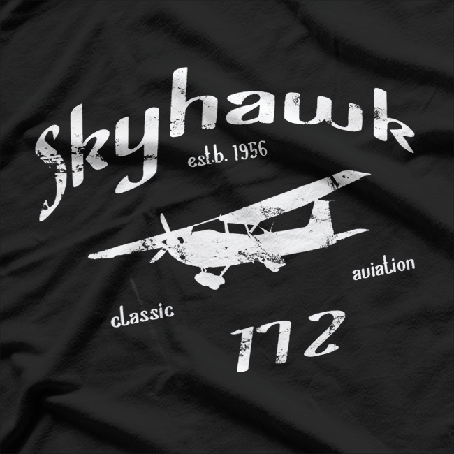 Airplane Skyhawk Vintage Aviation Private Pilot T-Shirt