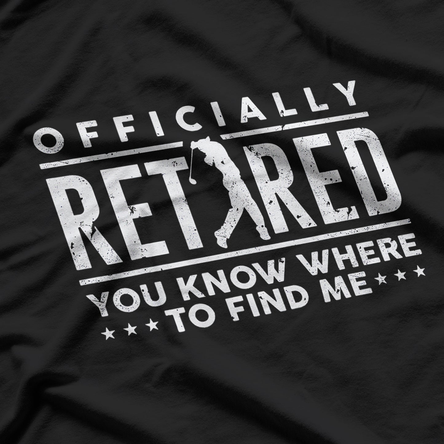 Officially Retired Gifts Golf Dad Golfing Retirement Golfer T-Shirt