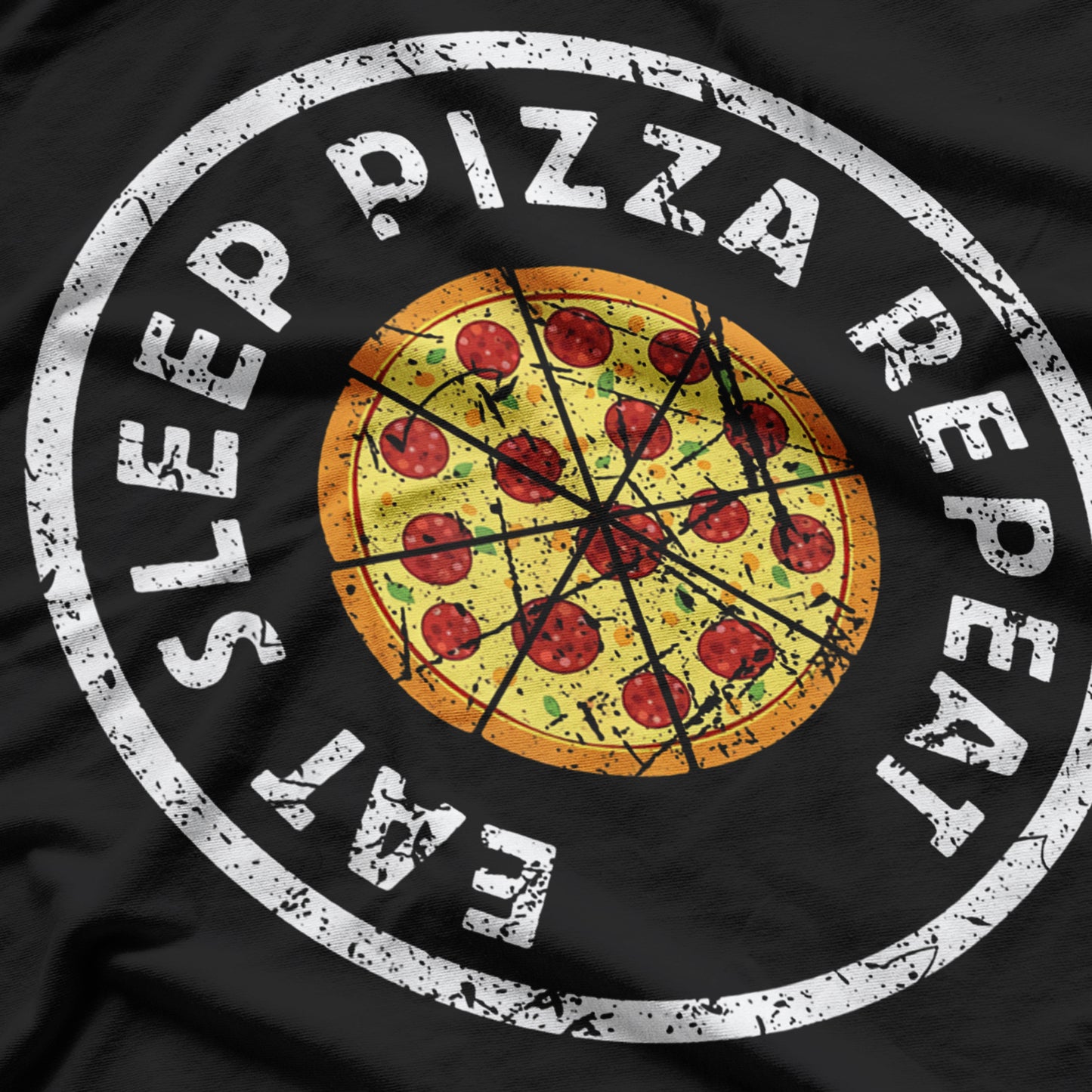 Funny Pizza Lover Eat Sleep Pizza Repeat Get A Slice Foodie T-Shirt