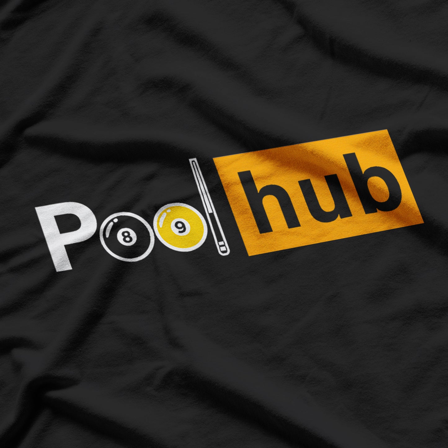 Billiards Game Pool Hub Billiard Balls & Cue Stick T-Shirt