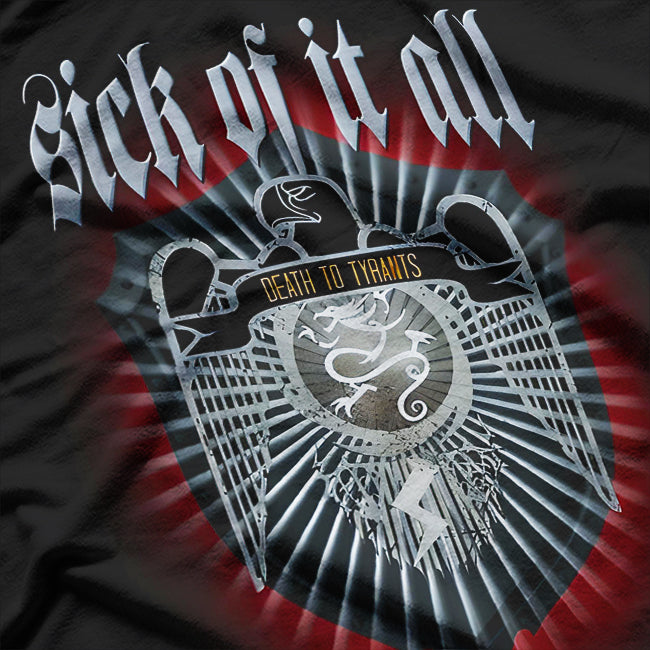 Sick of It All – Death to Tyrants Hardcore Punk Album RZ T-Shirt