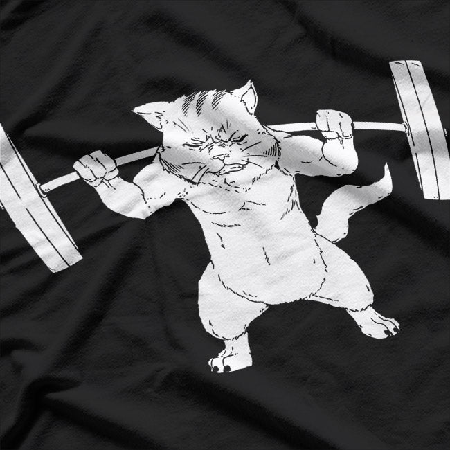 Cat Squat, Powerlifting Purrfection T-Shirt