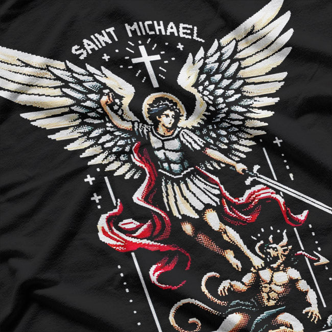 Saint Michael Archangel – Catholic Gamer Graphic T-Shirt