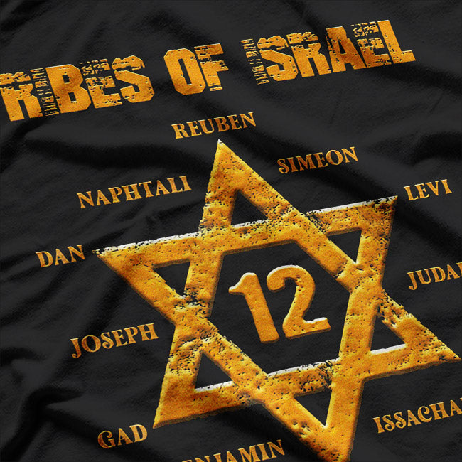 Twelve Tribes of Israel – Hebrew Heritage Symbol Love T-Shirt