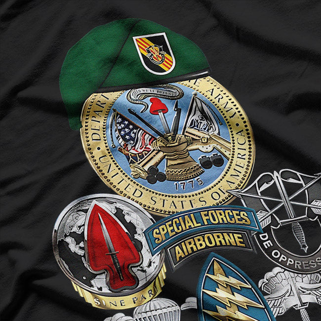 US Army 5th Special Forces Group Military Veteran Gift T-Shirt