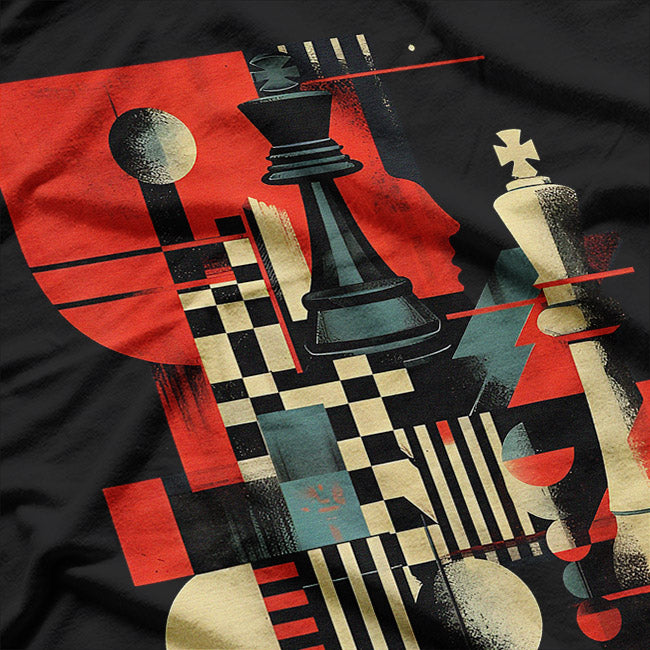 Artistic Chess Player Love Game Strategy Graphic Cotton T-Shirt