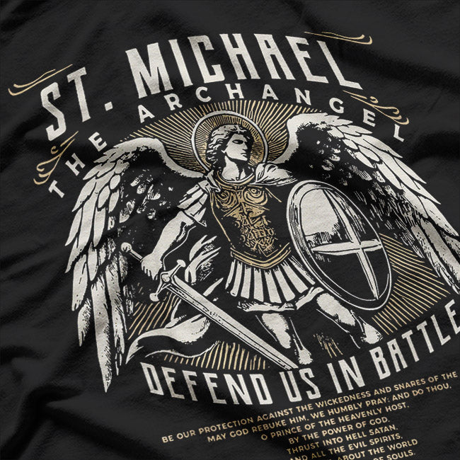 Catholic Devotion – Saint Michael Guardian Angel T-Shirt