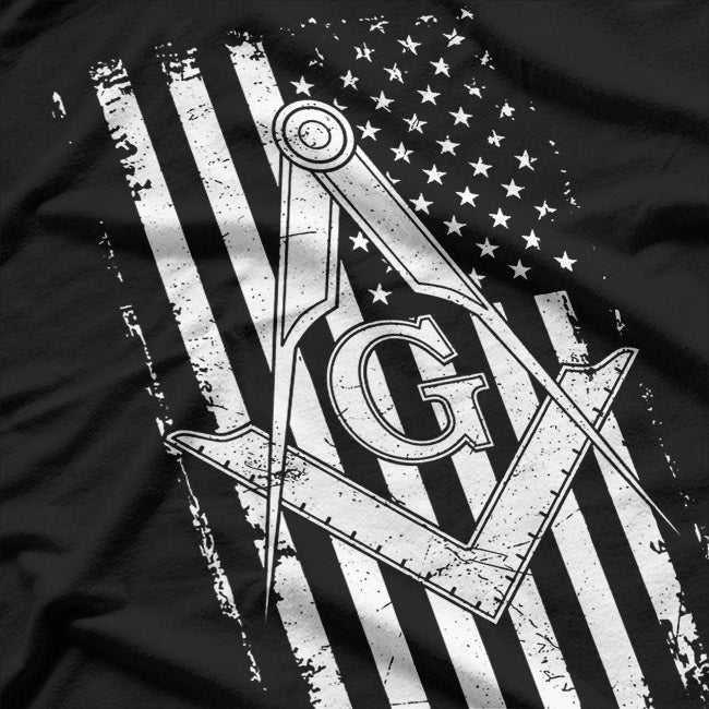 Freemason Square & Compass Masonic Brotherhood Symbol T-Shirt