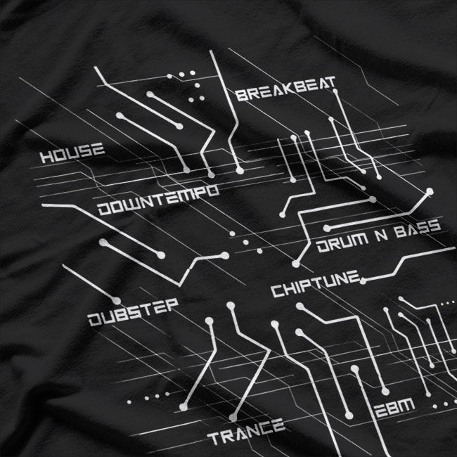 Electronic Music Circuit: House & Techno DJ T-Shirt