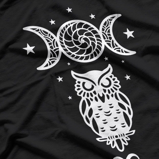 Pagan Art: Symbols of Hecate, Moon Goddess T-Shirt