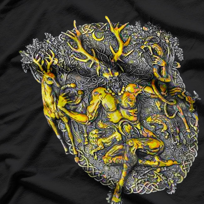 Cernunnos Deer Horned Celtic God Mythology T-Shirt