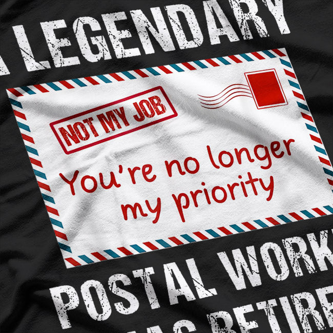 Postal Worker Retired 2023 Postman Retirement Mail Carrier T-Shirt