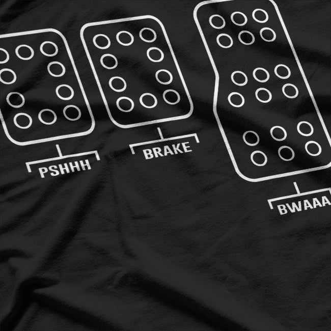 Save Manual Pedal Shift Diagram Car Racing T-Shirt