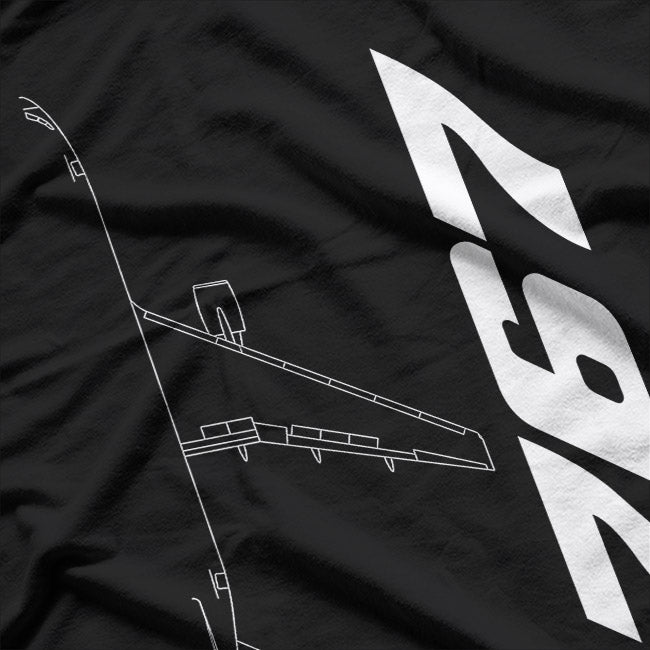 Boeing 767 Silhouette – Aviation Enthusiast T-Shirt