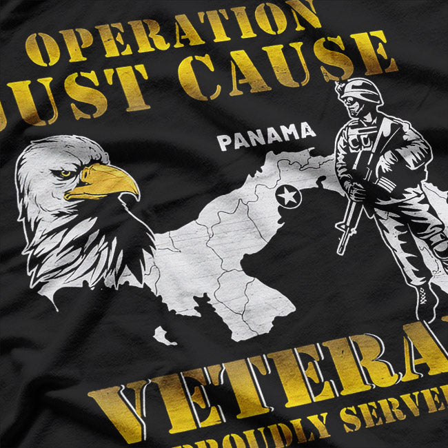 Operation Just Cause – Panama Veteran Military Tribute Love T-Shirt