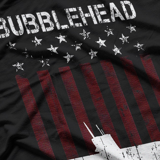 Bubblehead Submarine Veteran – Deep Sea Navy T-Shirt