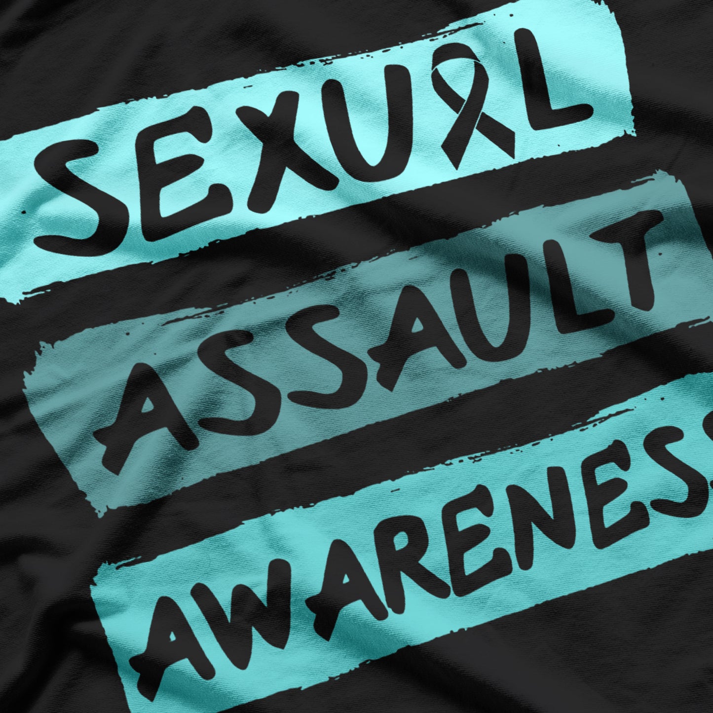 Sexual Assault Awareness Teal Ribbon T-Shirt