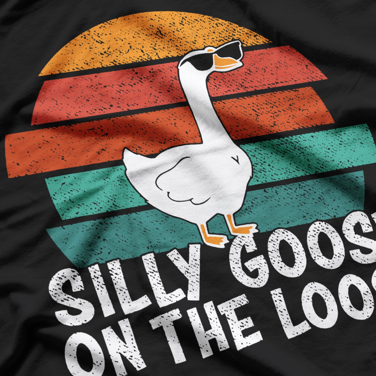 Silly Goose On The Loose Retro Vintage T-Shirt