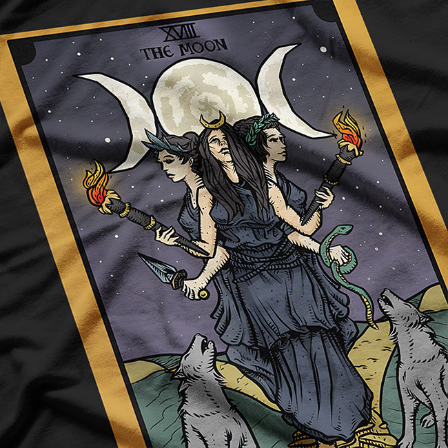 Tarot Cards and Goddess Tapestry - Mystical Art for Spiritual T-Shirt